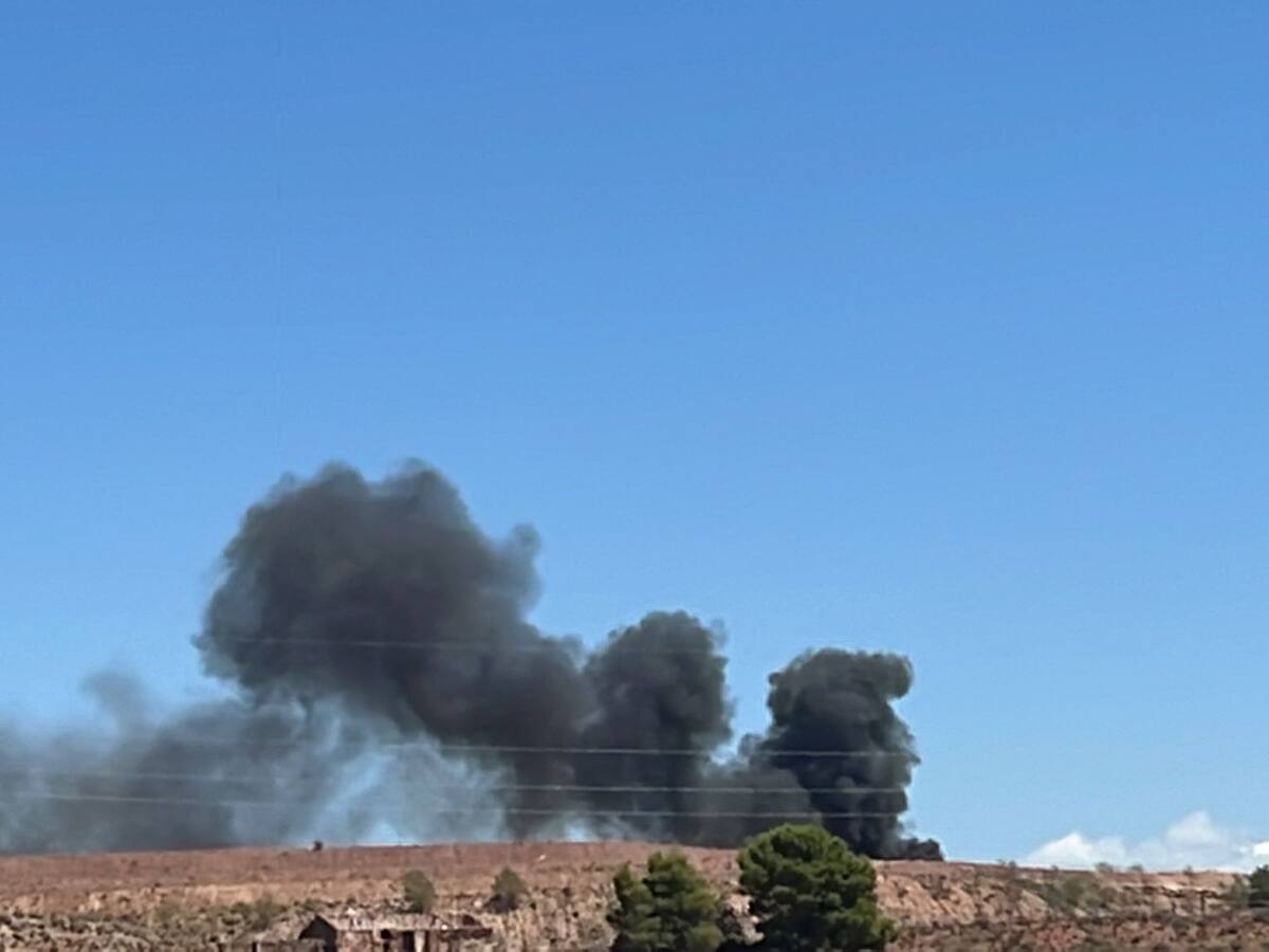 Incendio en la planta de reciclados en Villena