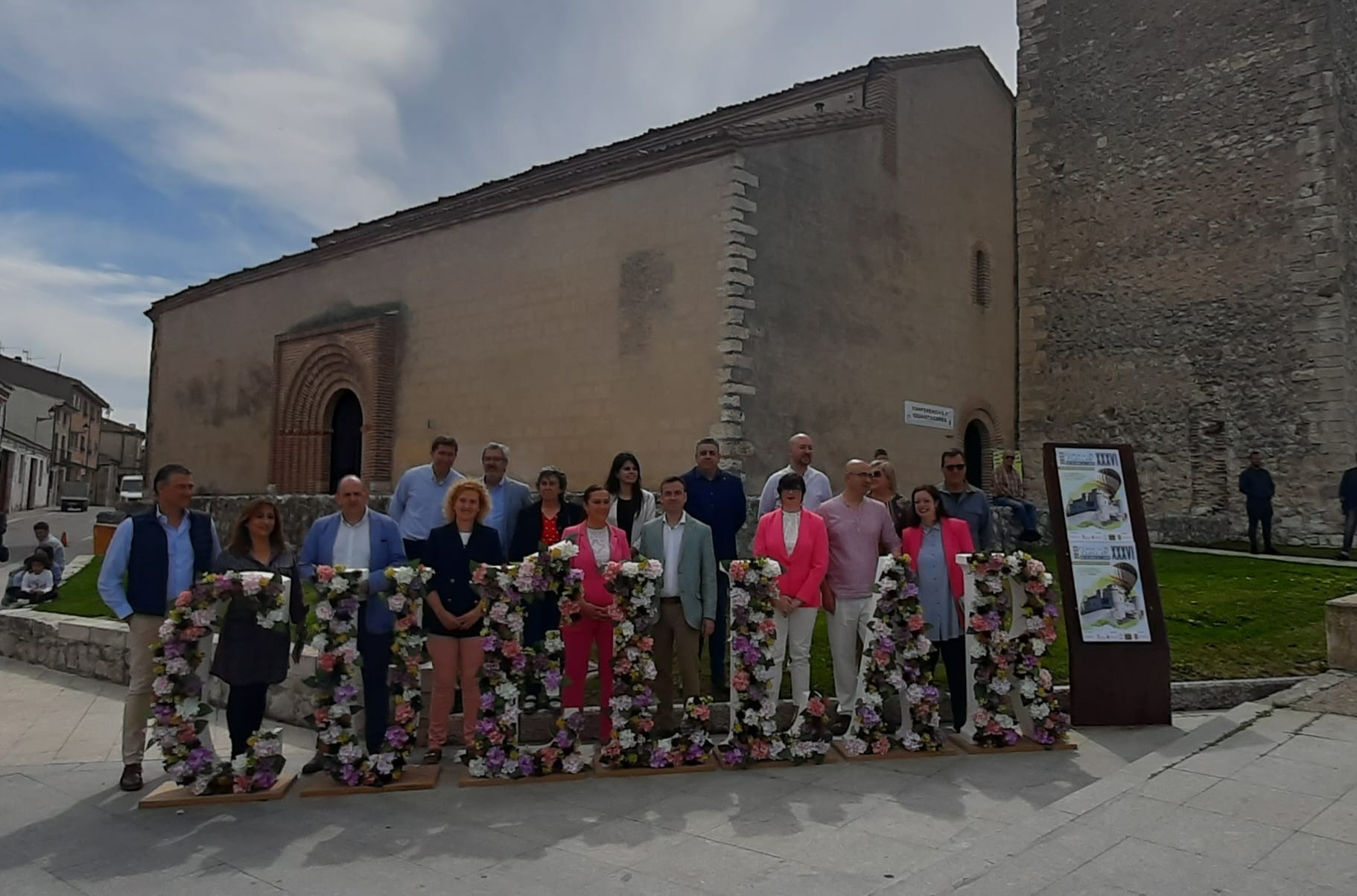 Autoridades en la inauguración de la XXXVI Feria de Cuéllar