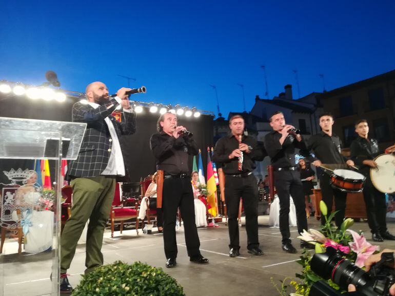 Imagen de archivo del pregón de las últimas fiestas de Aranda