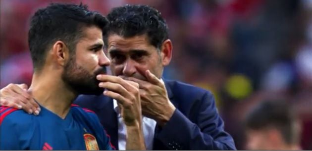 Diego Costa y Fernando Hierro