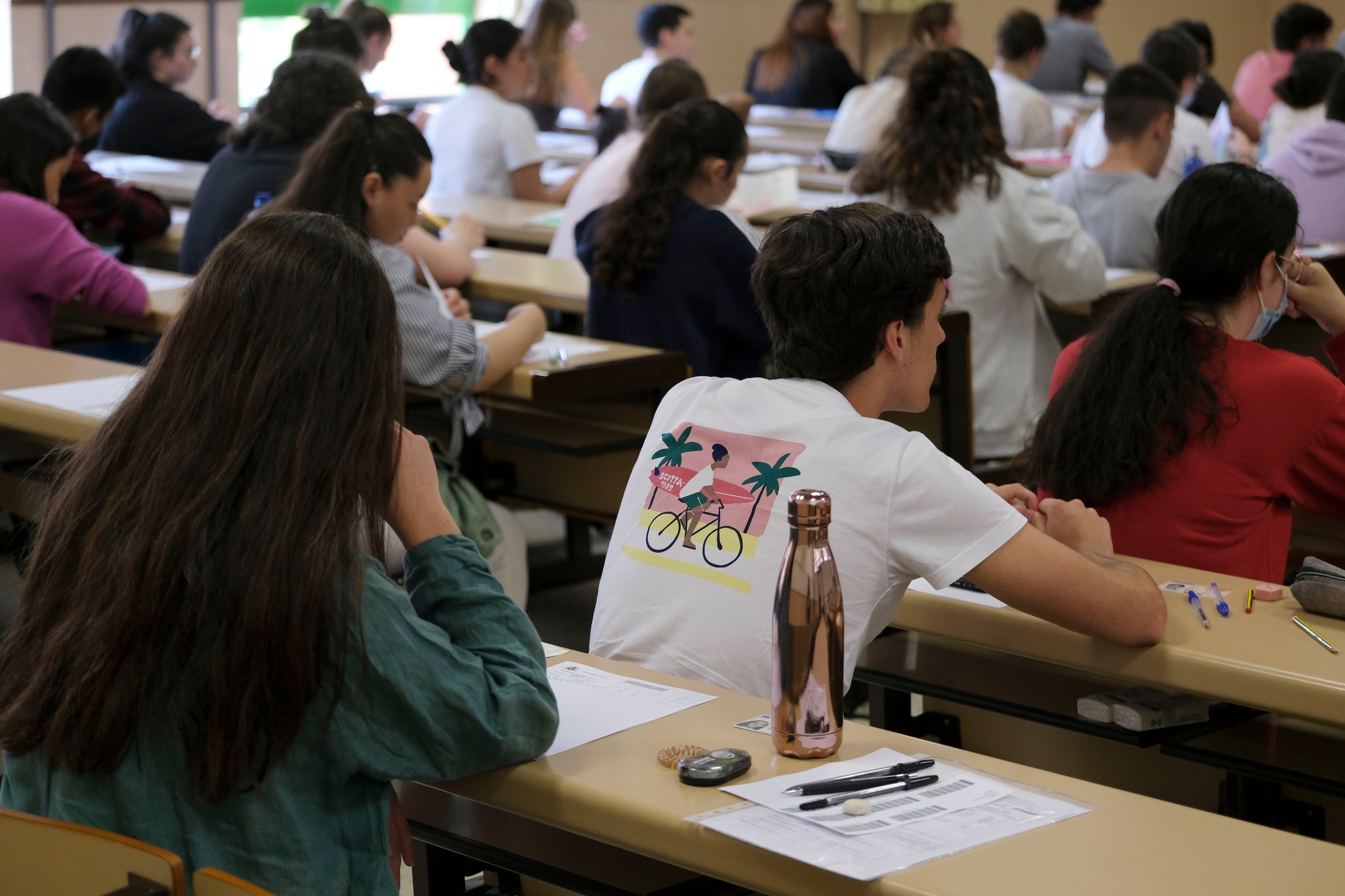 Una clase universitaria en Asturias. Archivo.