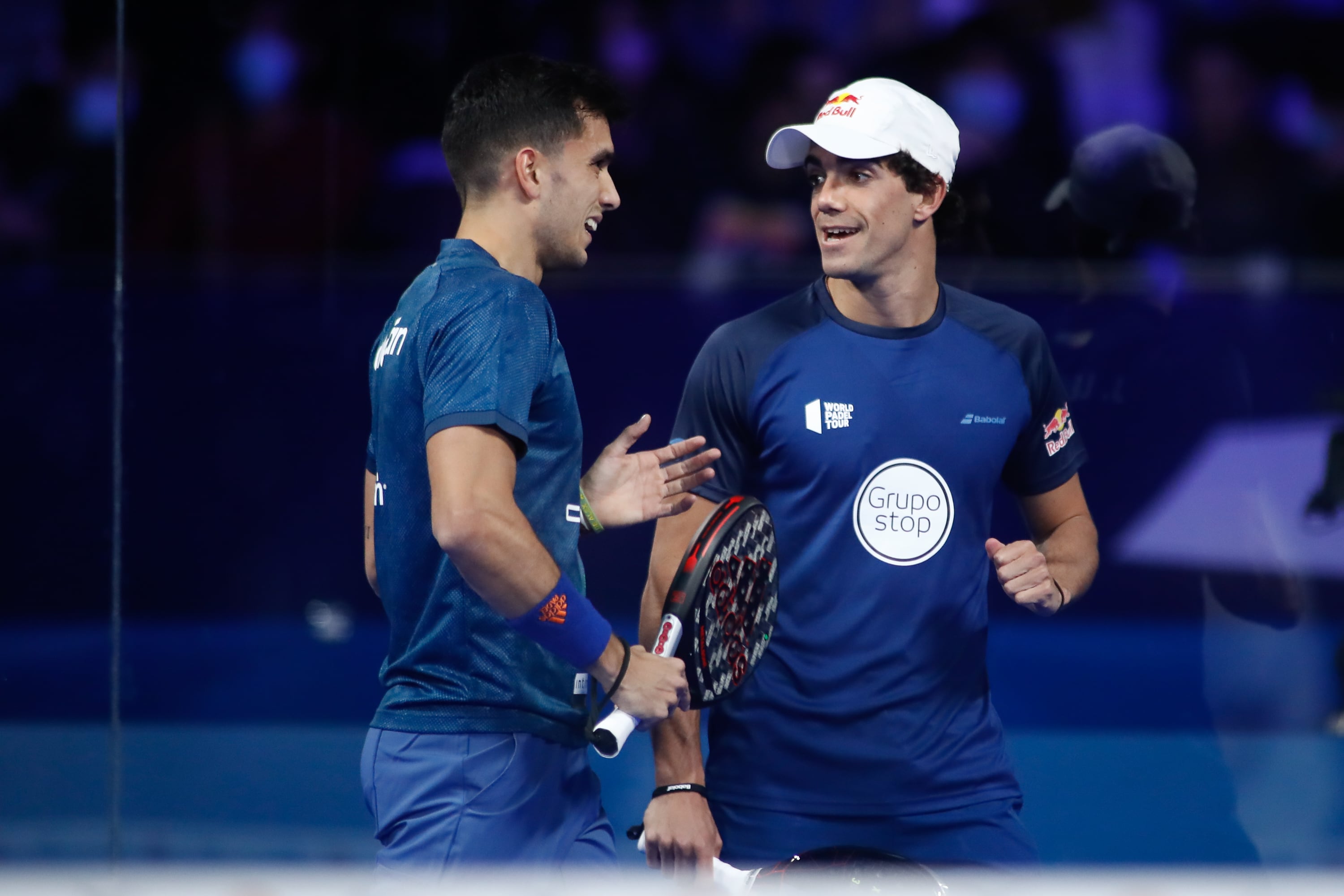 Juan Lebron y Alejandro Galan, durante el Madrid Open 2021