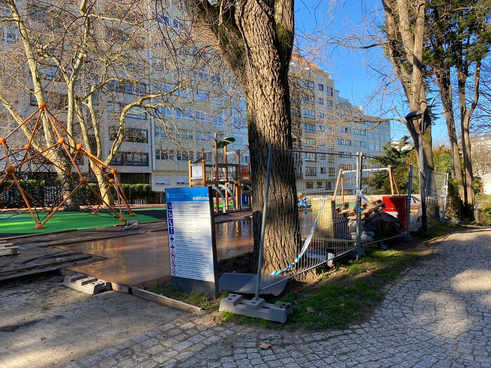 parque infantil de Santa Margarita en A Coruña