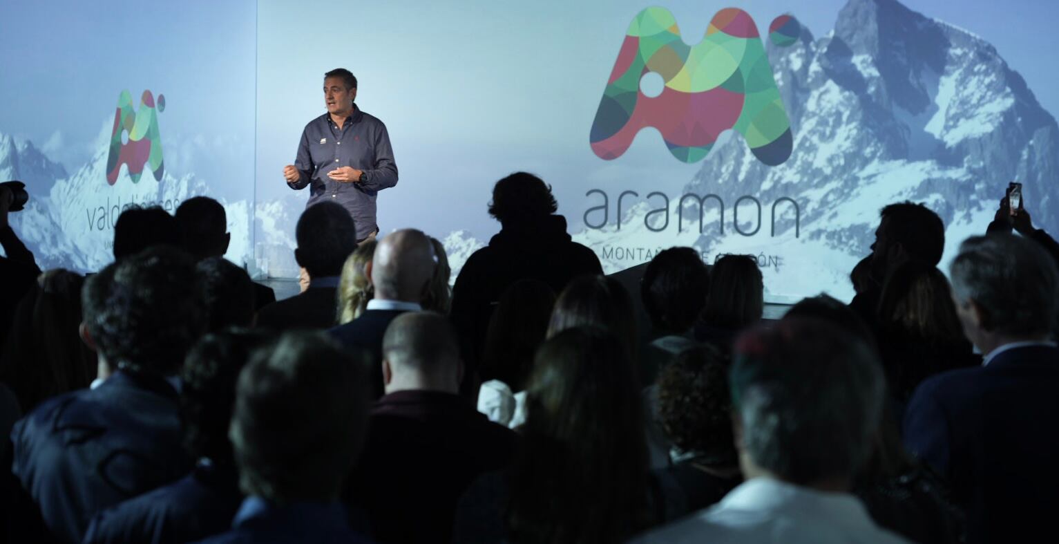 Antonio Gericó, presidente Ejecutivo del Grupo Aramón, en la presentación de este jueves en la capital española