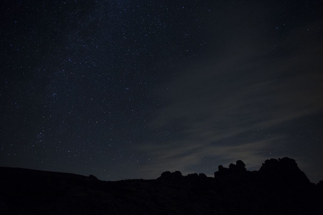 Cielo estrellado en la sierra de Gredos