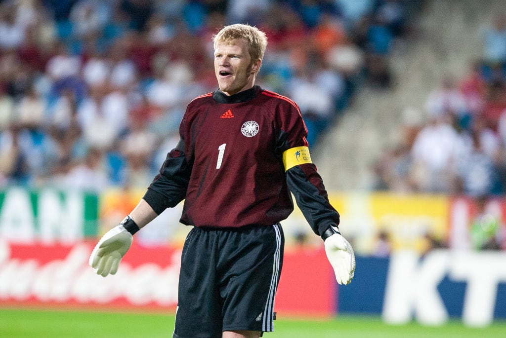 Oliver Kahn, durante un partido del Mundial de Corea del Sur y Japón 2002.