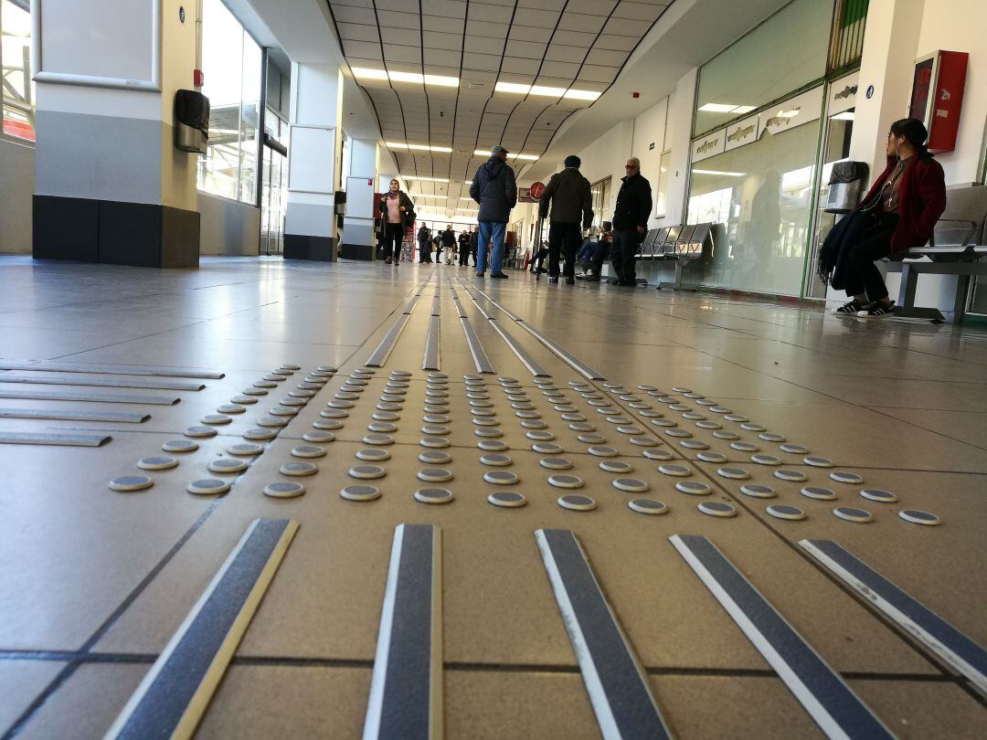 Interior de la Estación de Autobuses de Segovia.