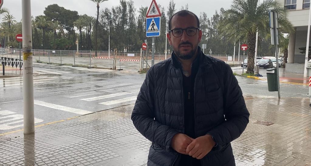 Claudio Guilabert, portavoz del PP de Elche en el Hort de Rastoll