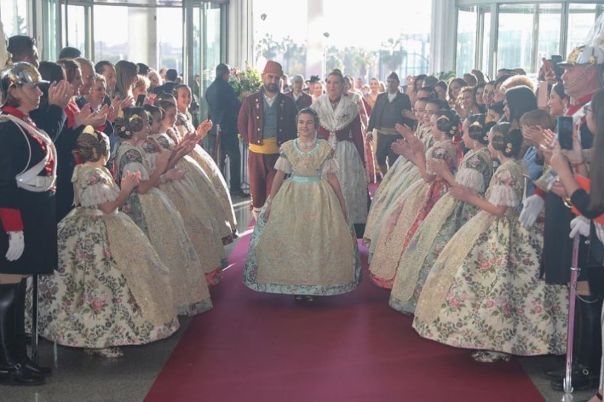Exaltación de Carla García como fallera mayor infantil de València 2020