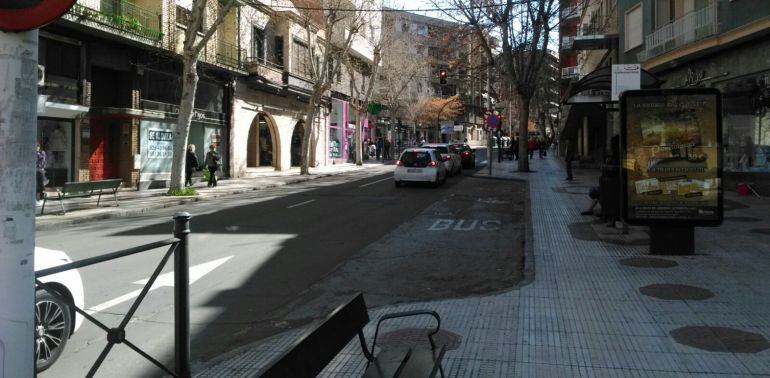 Imagen de la Avenida 1º de Mayo de Puertollano