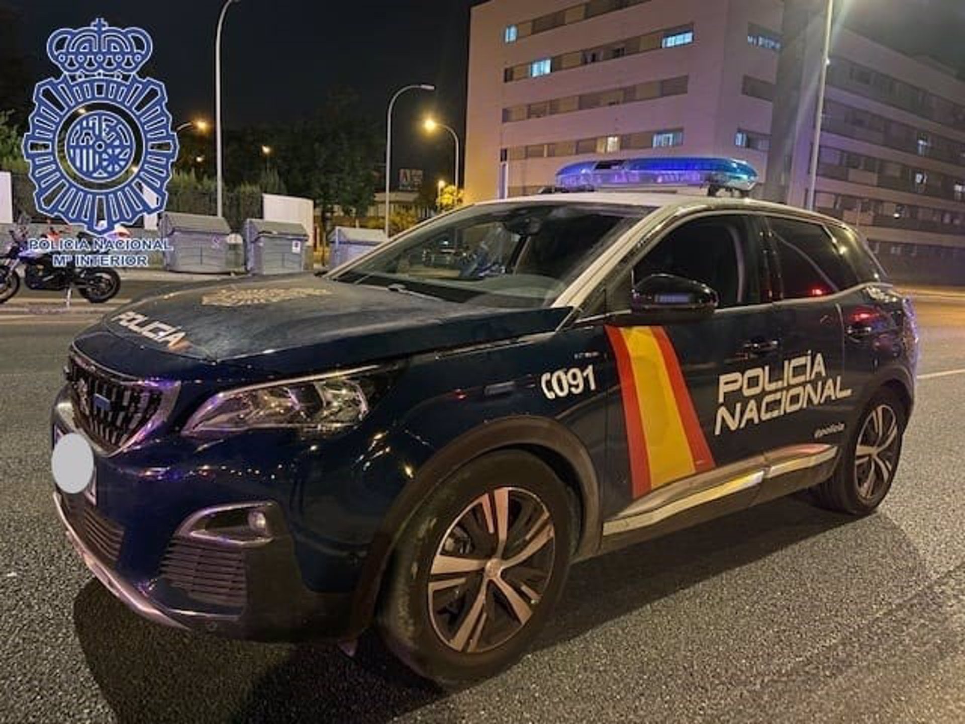 Vehículo de la Policía Nacional