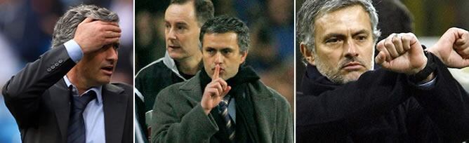 Mourinho, en diferentes partidos