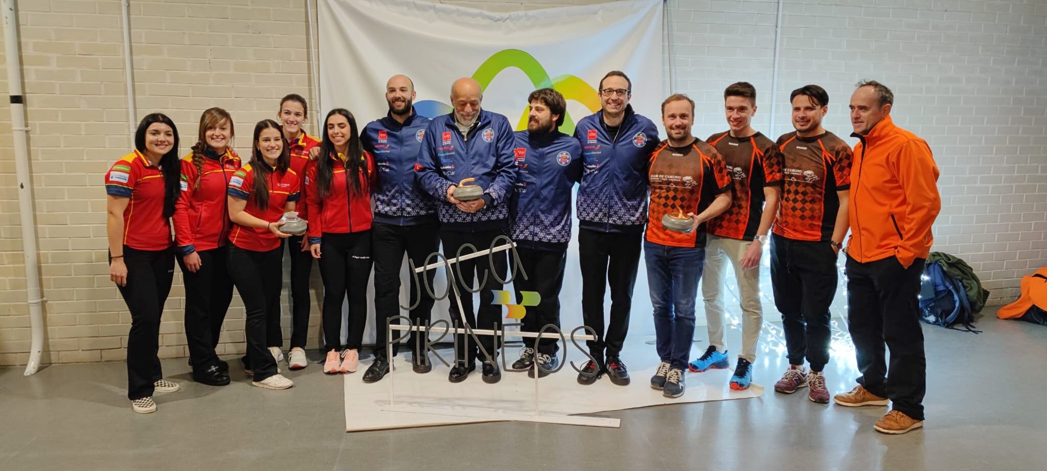 Podium Torneo Curling de Jaca