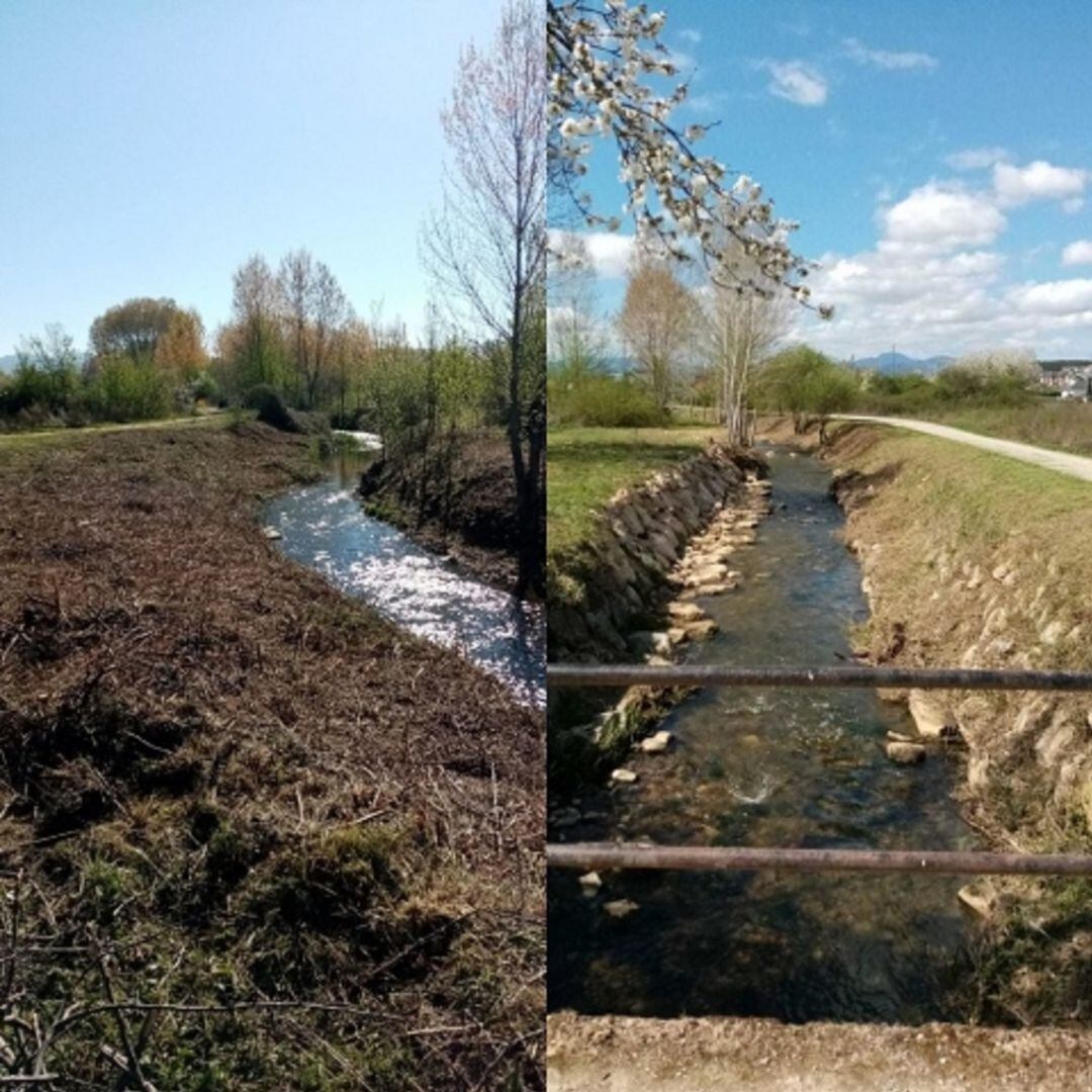 Trabajos de limpieza del cauce del arroyo de los Barredos