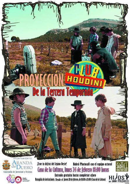 Cartel anunciador de la proyección