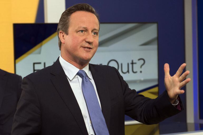 David Cameron, durante la entrevista en Sky News