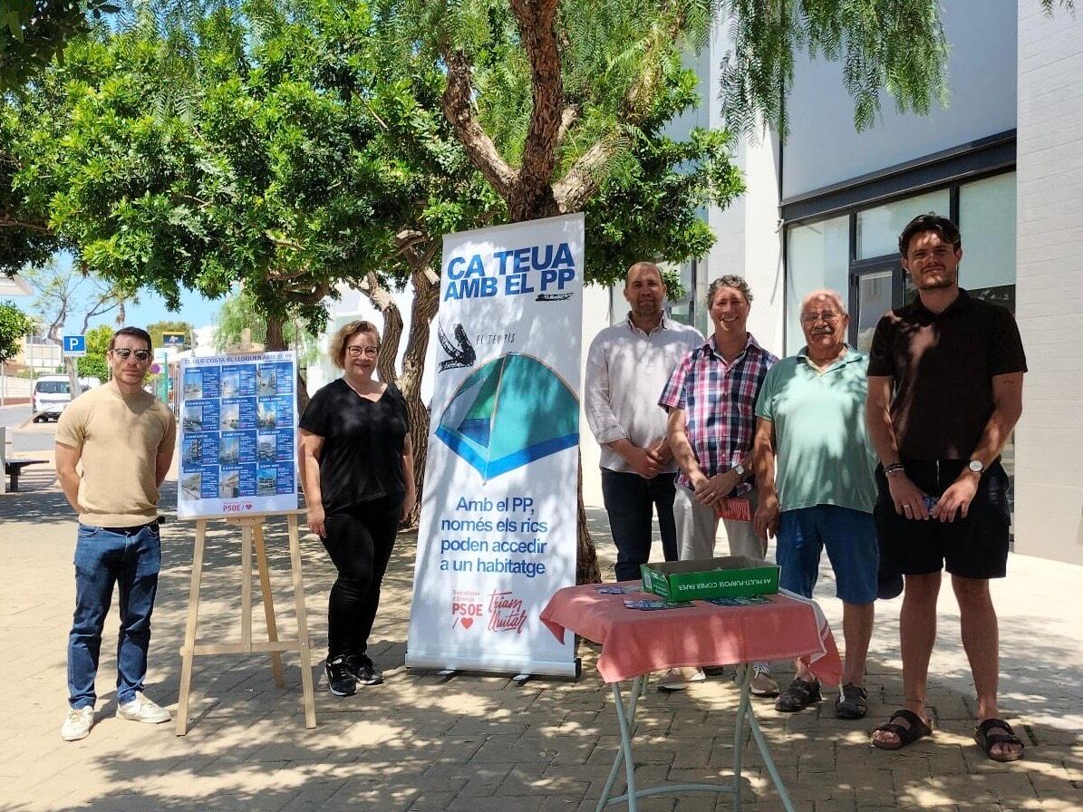 Acto del PSOE en defensa del derecho de vivienda