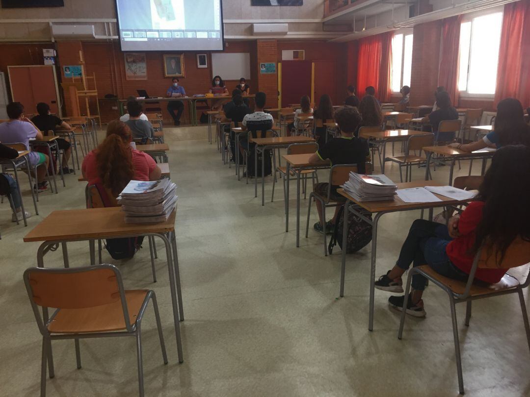 Aula de un instituto de Petrer 