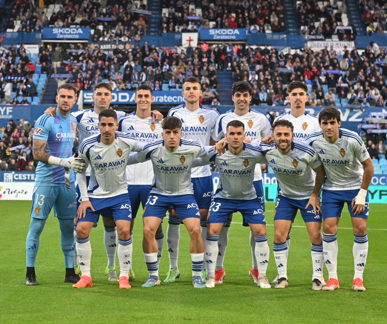 Ultima alineación titular del Real Zaragoza en La Romareda