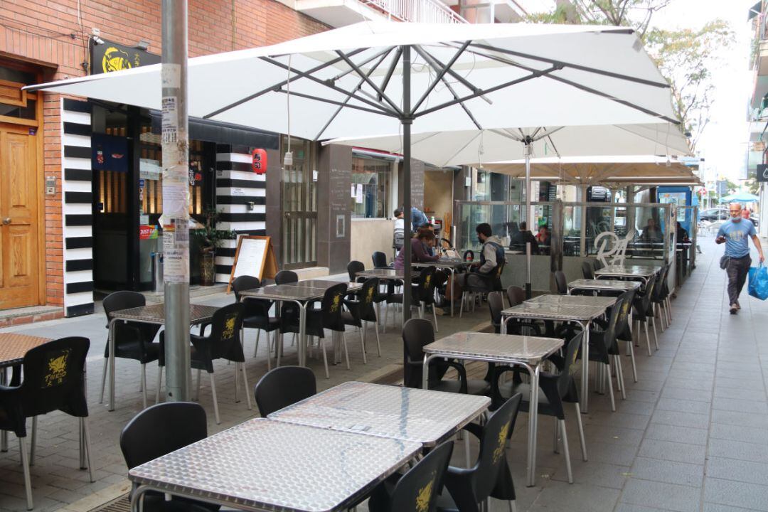 La terraza de un restaurante en Castelldefels (Barcelona)