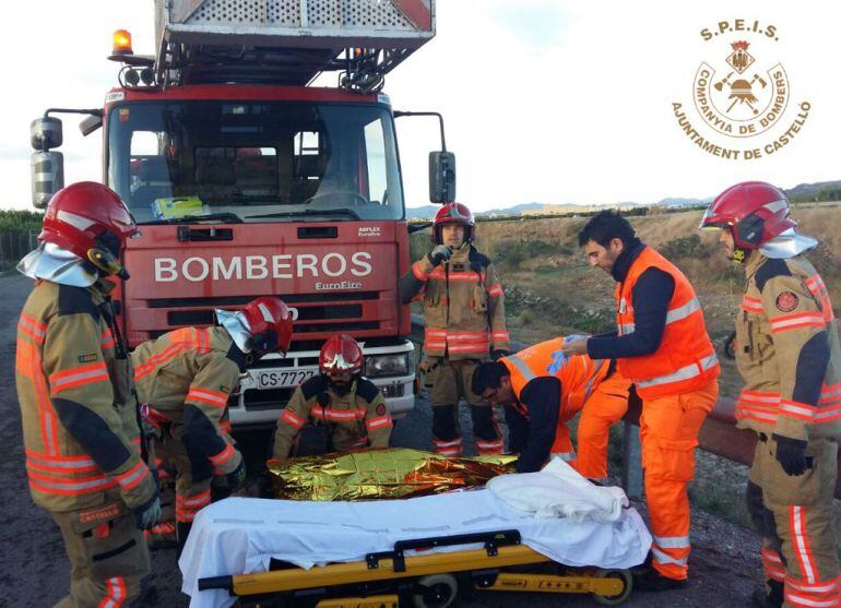 El herido tenía síntomas de hipotermia y una posible fractura de la pierna izquierda