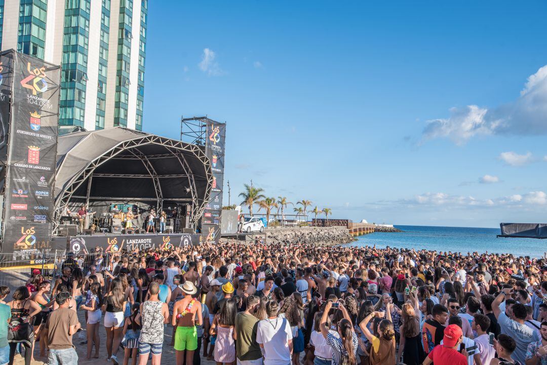 Escenario de LOS40 Arrecife Pop en 2018.