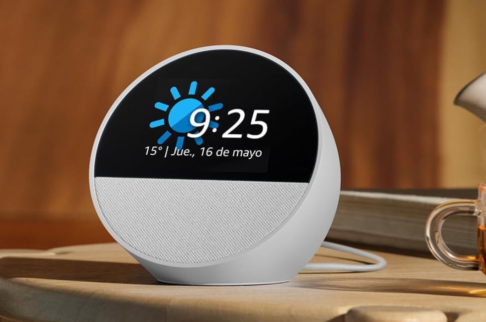 Así es el Amazon Echo Spot.