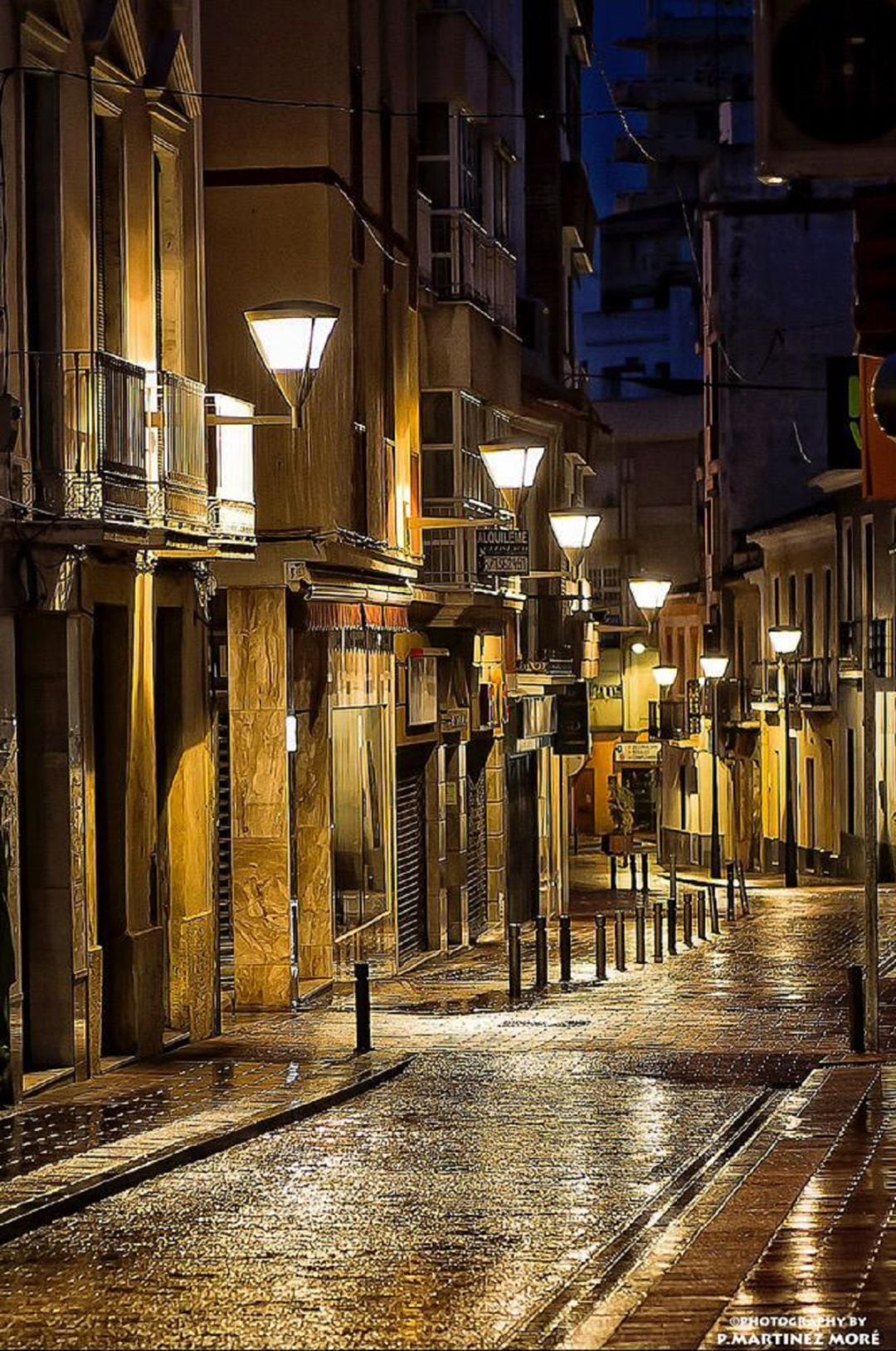 Alumbrado público de las calles de Motril