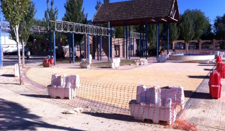 Obras en el recinto ferial de Leganés