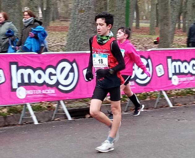 Rodrigo Santa Elena durante la prueba deportiva en Burgos