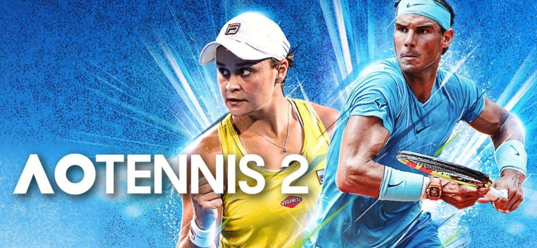 Angélique Kerber y Rafa Nadal, portada de AO Tennis 2