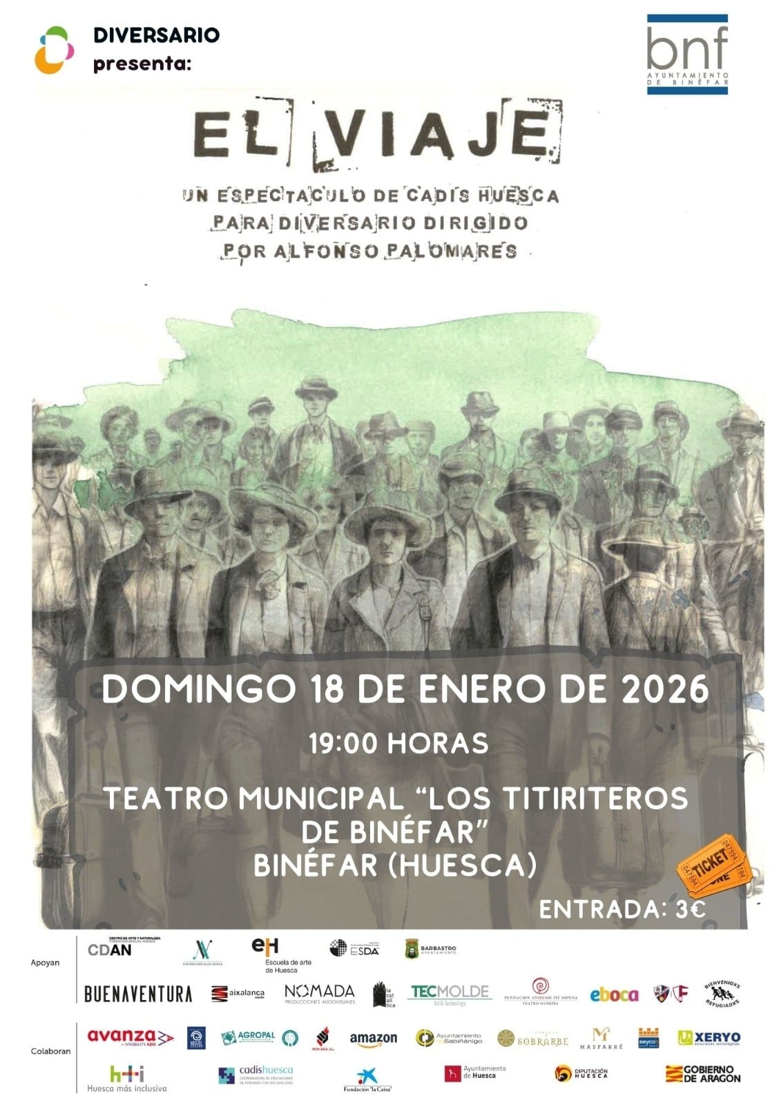 El Viaje llega a Binéfar