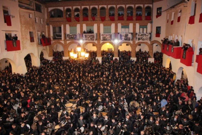 La Puebla de Híjar en la rompida de la hora, en una imagen de archivo 