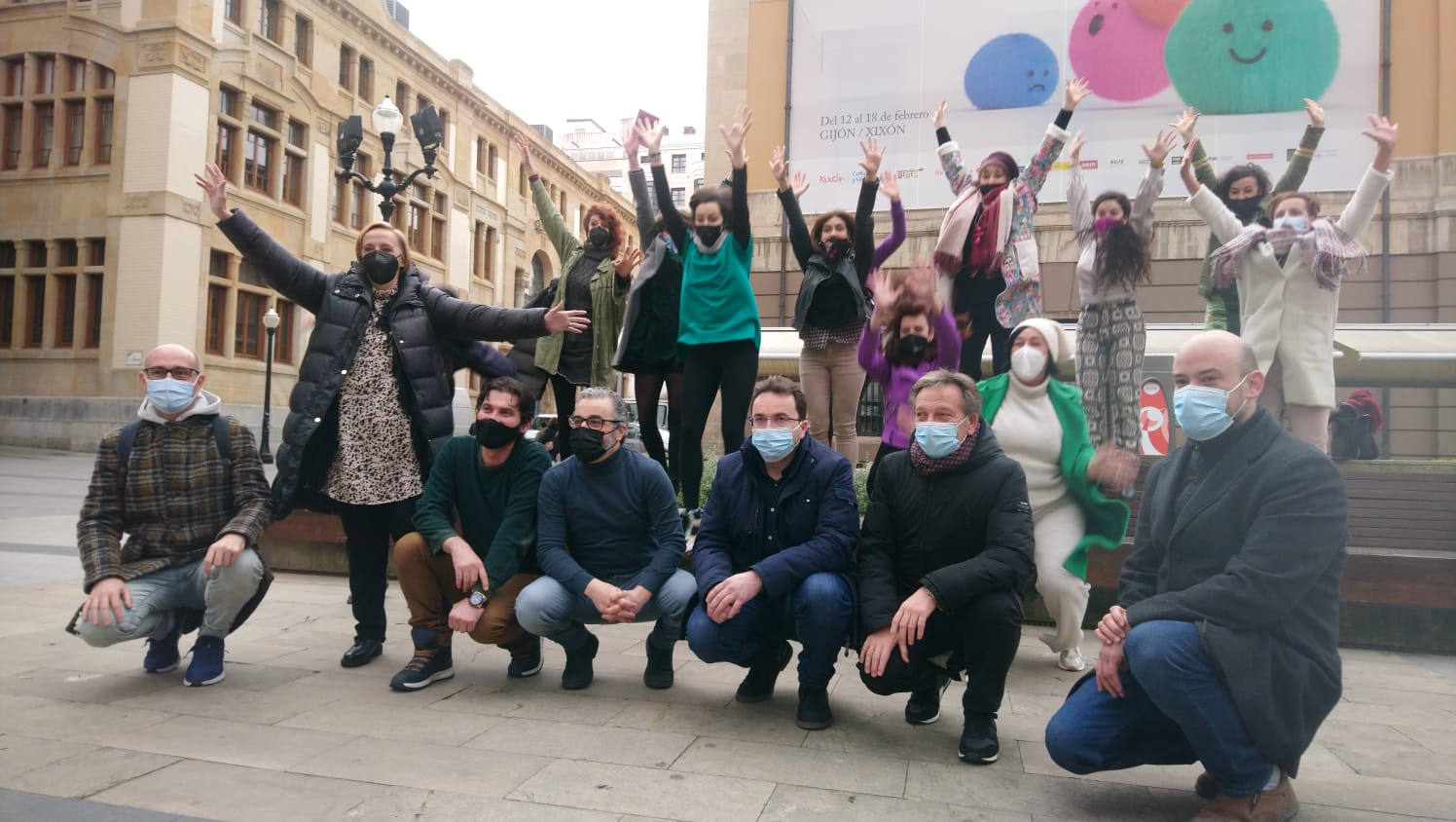 Las compañías asturianas, durante la presentación de sus propuestas.
