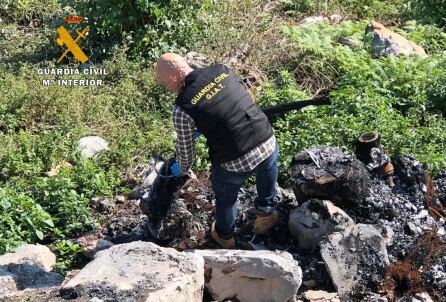 Lugar en el que fue localizada la furgoneta que el investigado presuntamente despeñó para tratar de ocultar pruebas del atropello.