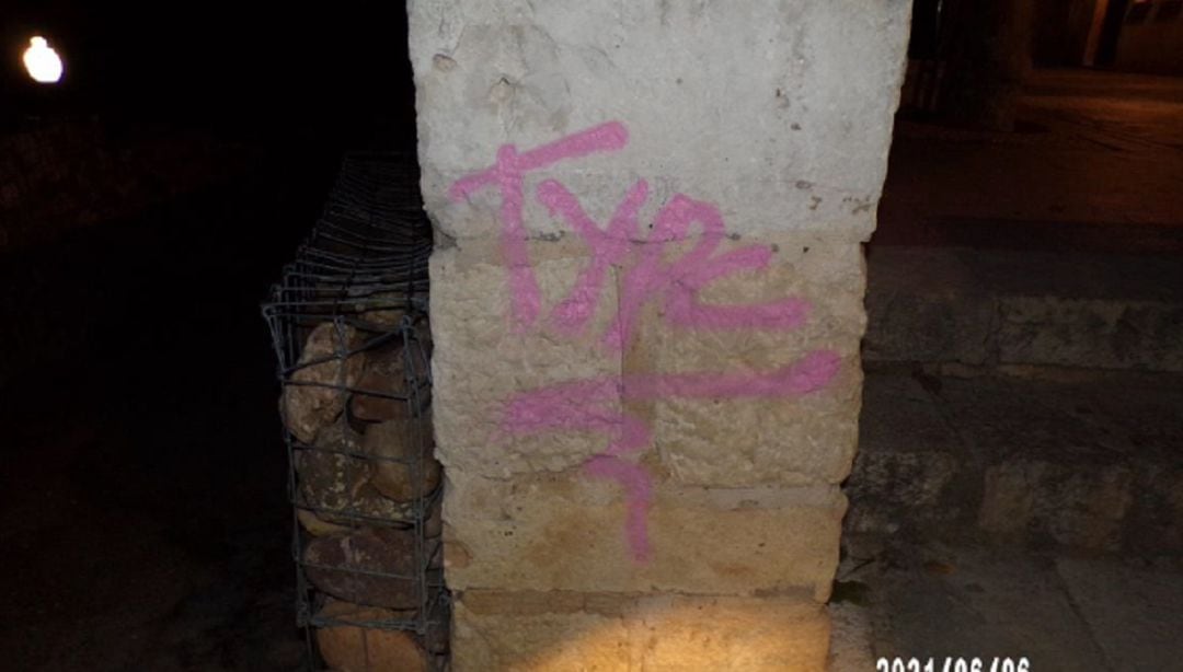 Uno de los grafitis realizados