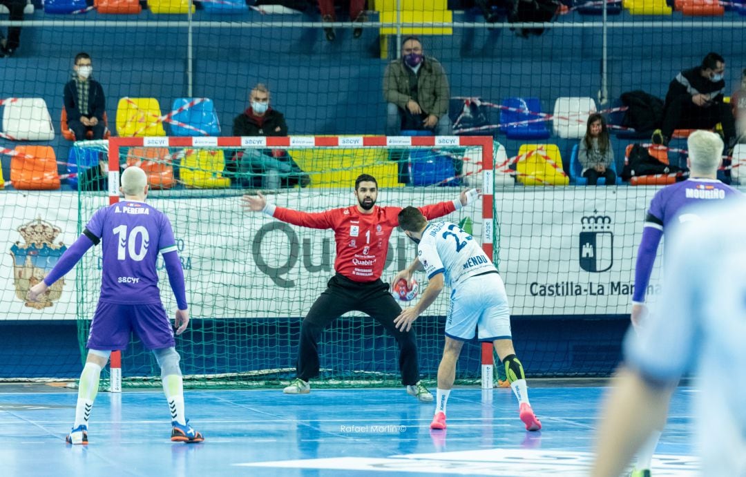 Saeid en acción durante el último partido.