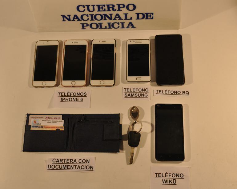 Parte del material que se ha incautado