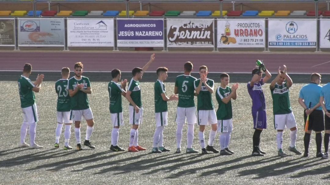 Once del CD Úbeda Viva ante el Ibros CF