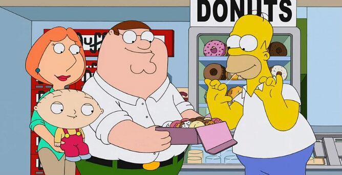 Crossover entre 'Los Simpsons' y 'Family Guy' ('Padre de Familia')