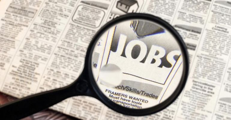 Ilustración de anuncios de trabajo