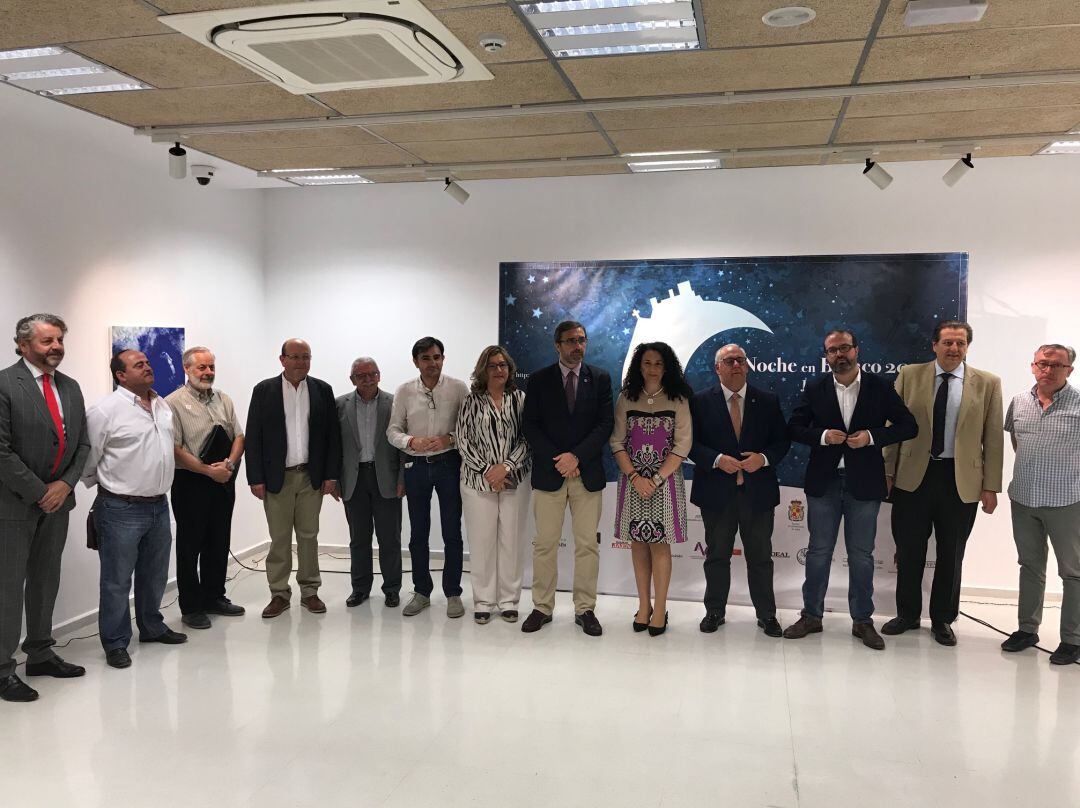 Representantes de instituciones y entidades colaboradoras en la Noche en Blanco de Jaén.