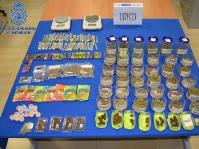 Imagen de la droga incautada