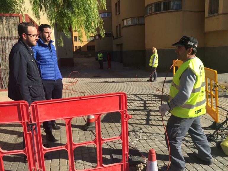 Obras en Palmerales para la instalación del wifi