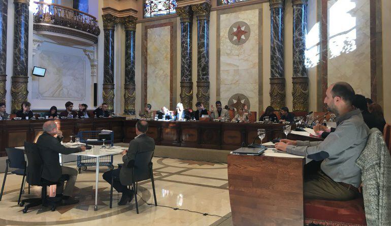 Imagen de un Pleno en el AYuntamiento de San Sebastián, archivo