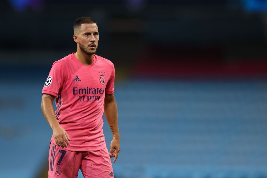 Eden Hazard durante un partido ante el Manchester City. 