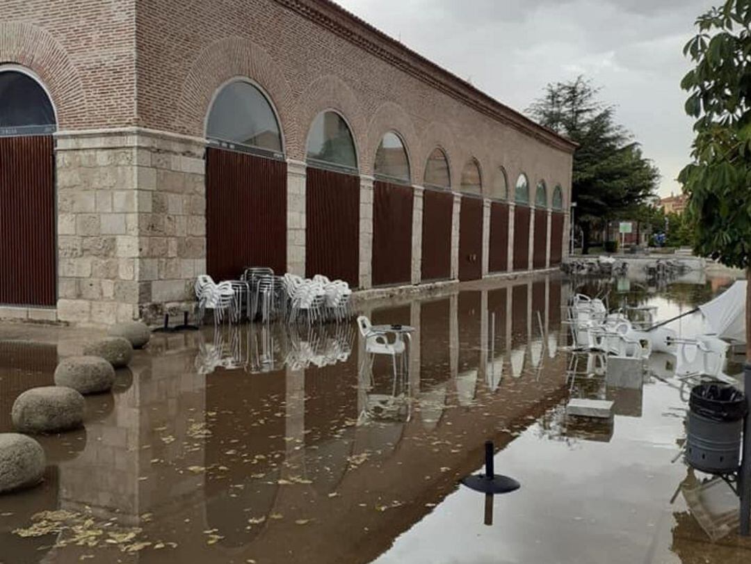 Situación en la que quedaron algunas zonas de Medina tras la tormenta del sábado