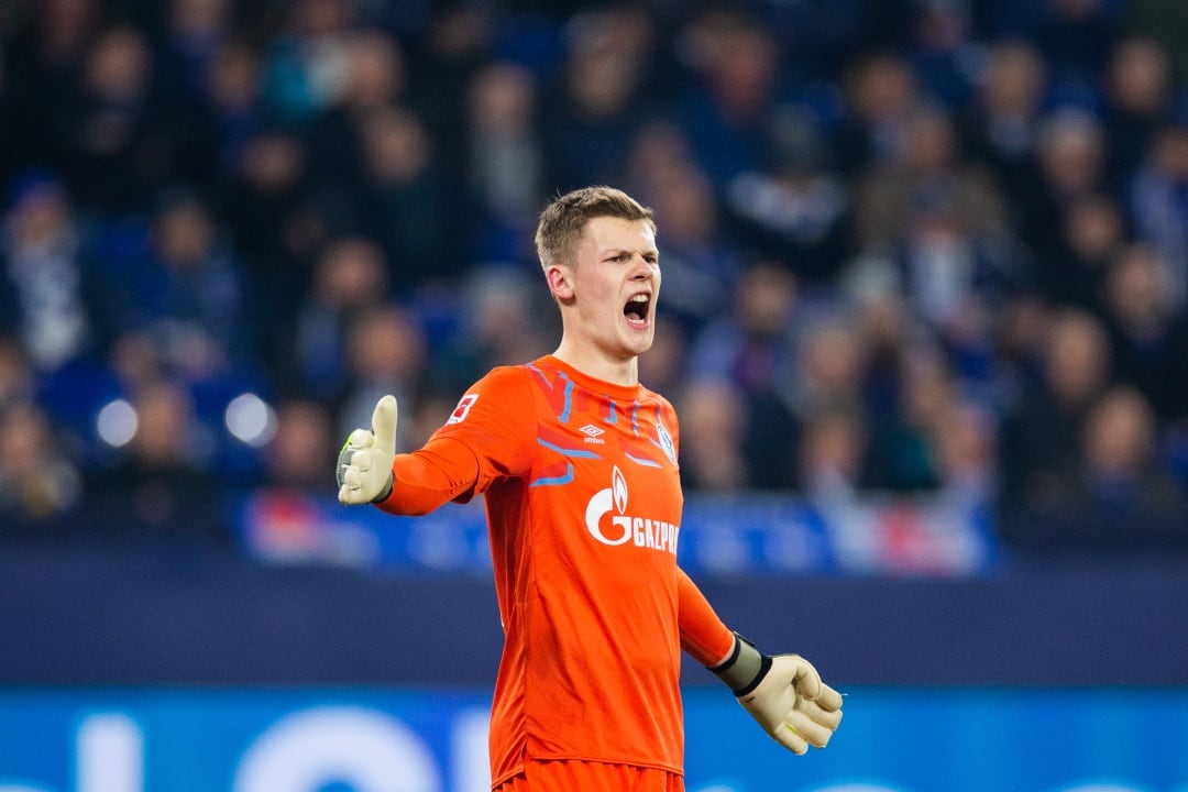 Nübel durante un partido del Schalke 04