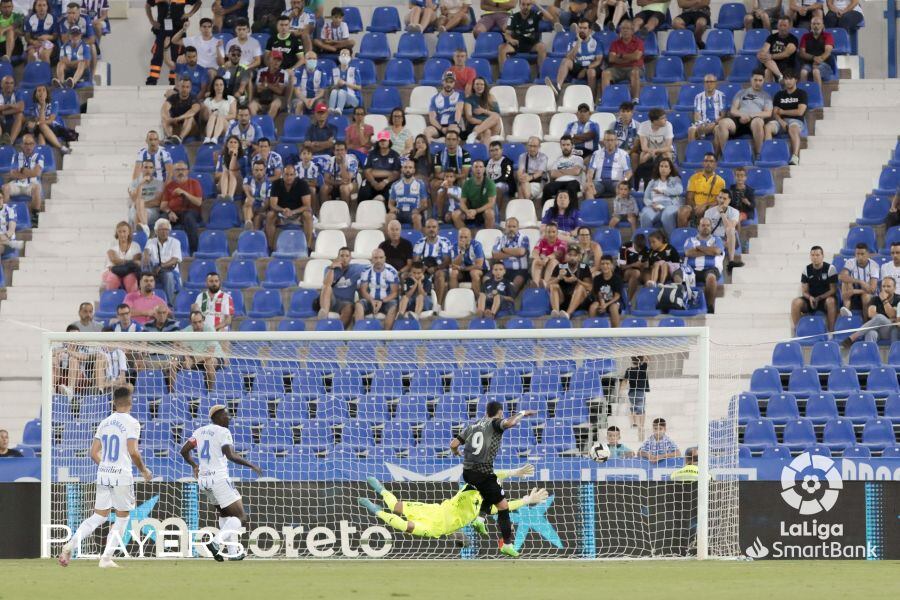 Miguel de la Fuente marcó el primer gol de la temporada el sábado en Butarque.