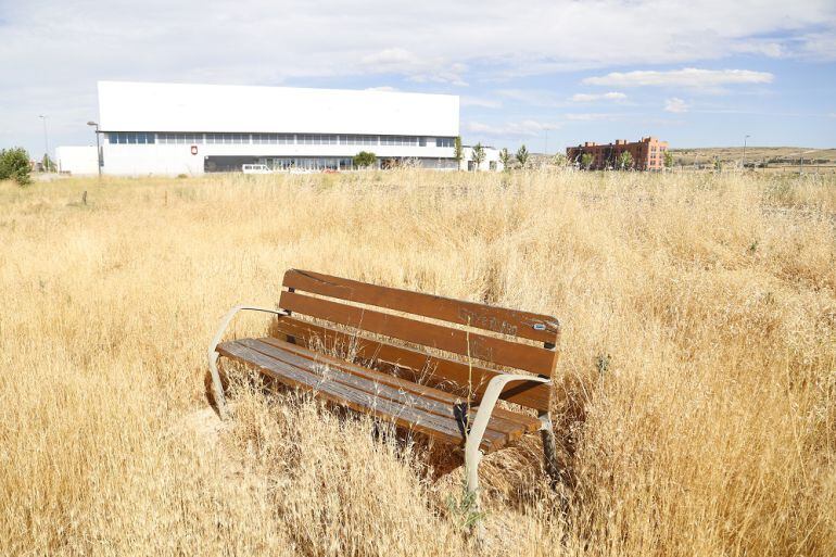 Aspecto que presenta uno de los solares próximo al CUM Carlos Sastre, en la zona sur de la ciudad